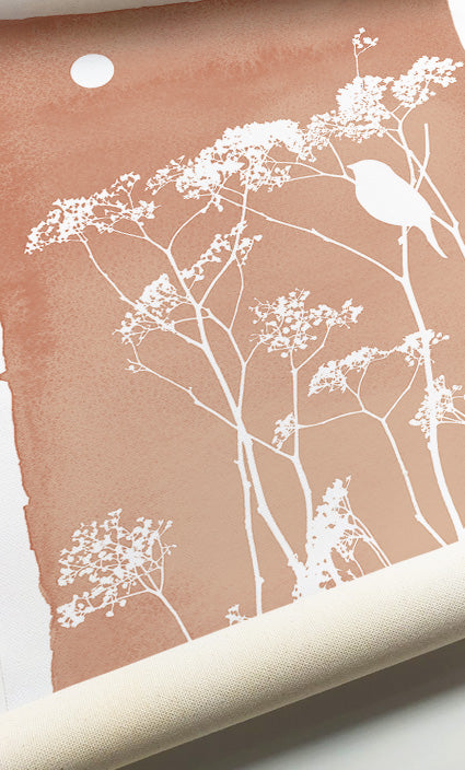 Elegant botanical wall art bringing warmth and natural beauty to contemporary living spaces