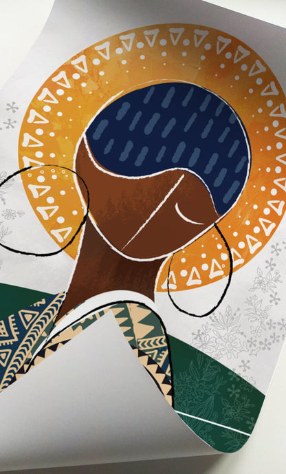 African black woman portrait