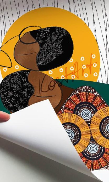 Colorful abstract african american art set of 3 print, ethnic gallery wall set. Modern minimalist african wall art, aesthetic room decor