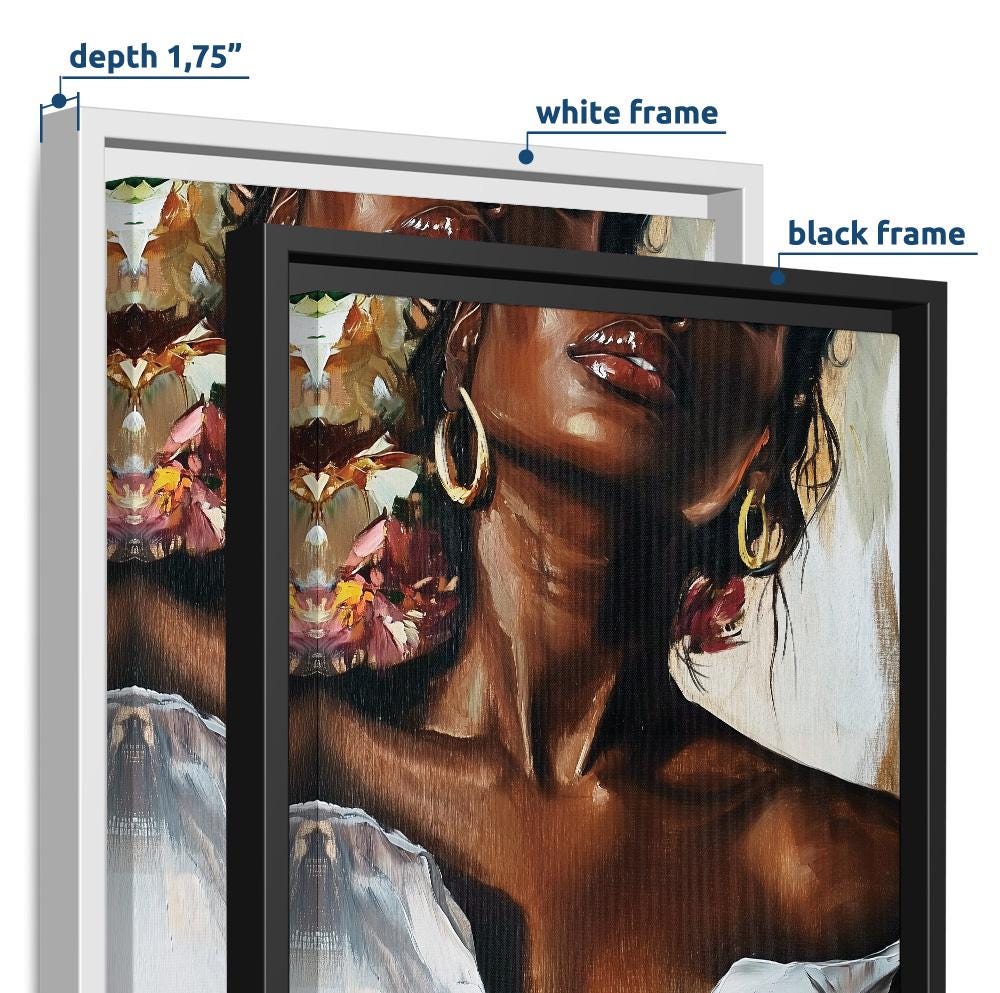 African american black woman wall art print. Modern black girl wall art, Abstract people art, afrocentric room decor