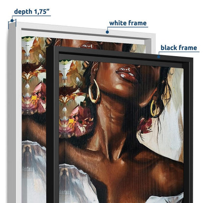 African american black woman wall art print. Modern black girl wall art, Abstract people art, afrocentric room decor