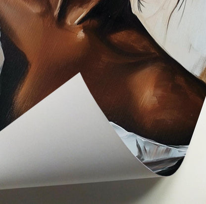 African american black woman wall art print. Modern black girl wall art, Abstract people art, afrocentric room decor