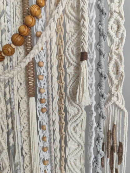 Large Macrame Wall Hanging, Neutral Macrame Wall Art, Fiber Art Wall Hanging, Woven Wall Decor, Boho Statement Wall Art