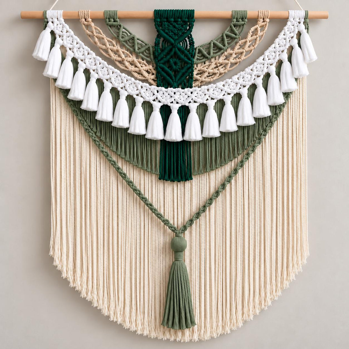 Large Macrame Wall Hanging, Boho Wall Decor, Handmade Woven Wall Tapestry, Colorful Bohemian Wall Art for Living Room