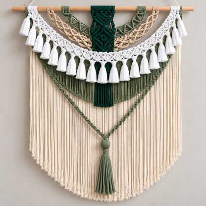 Large Macrame Wall Hanging, Boho Wall Decor, Handmade Woven Wall Tapestry, Colorful Bohemian Wall Art for Living Room