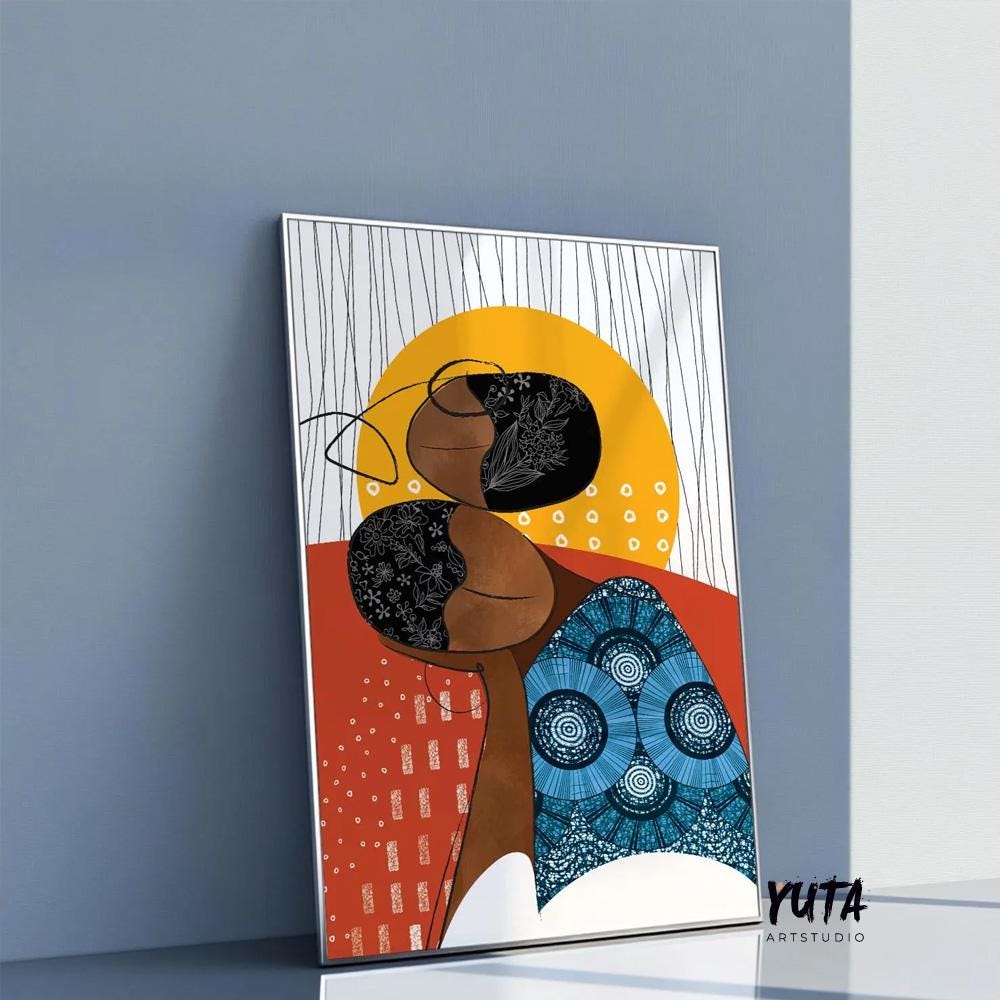 African heritage-inspired poster with strong minimalist composition.