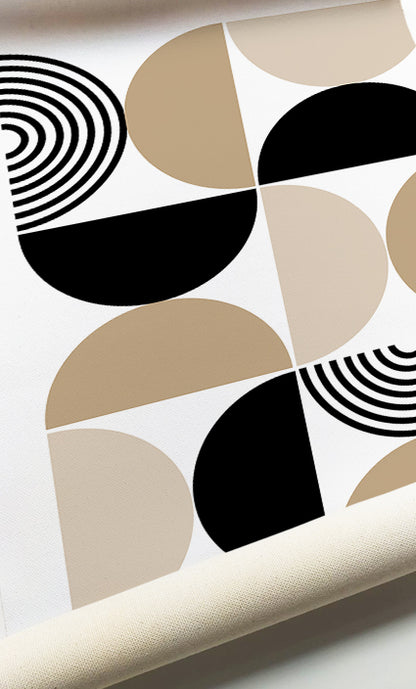 Contemporary geometric prints designed for neutral modern interiors