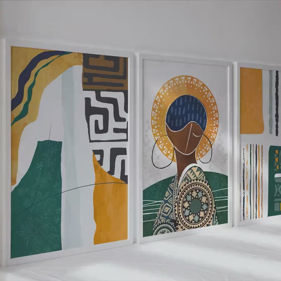 Modern abstract african art