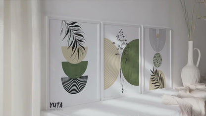 Boho Gallery Wall Art Set