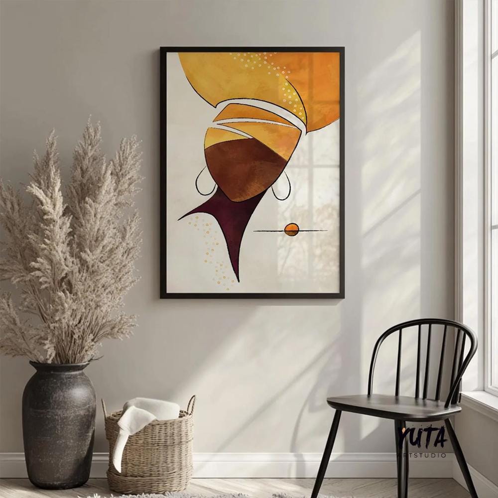 African heritage-inspired poster with strong minimalist composition.